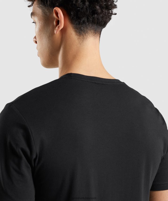 Mænd Gymshark essentiel t-shirt N4ZDDN661 sort