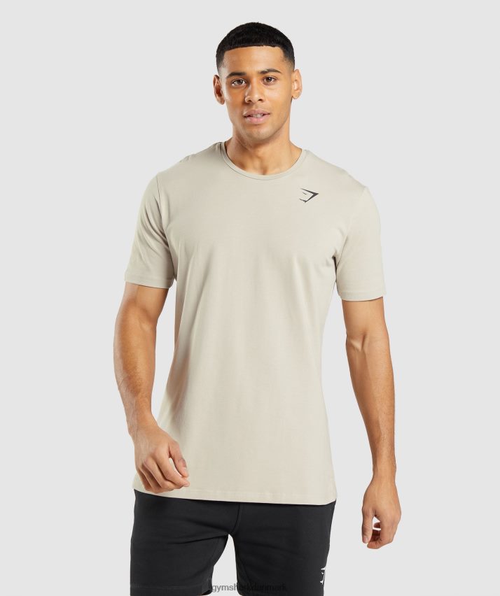 Mænd Gymshark essentiel t-shirt N4ZDDN758 småsten grå