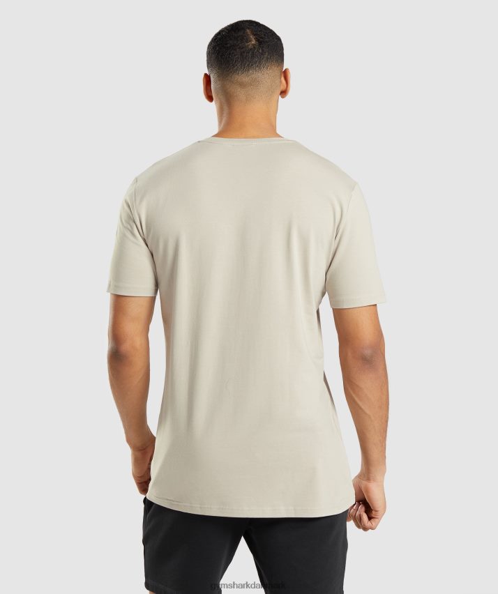 Mænd Gymshark essentiel t-shirt N4ZDDN758 småsten grå