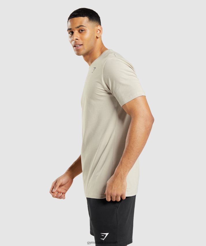 Mænd Gymshark essentiel t-shirt N4ZDDN758 småsten grå