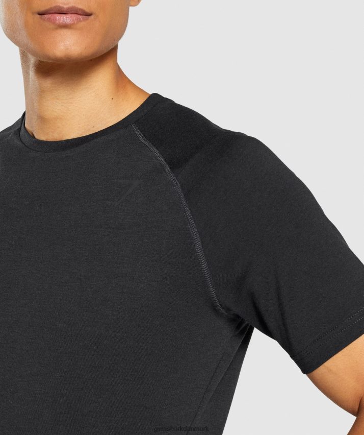 Mænd Gymshark fed t-shirt N4ZDDN652 sort