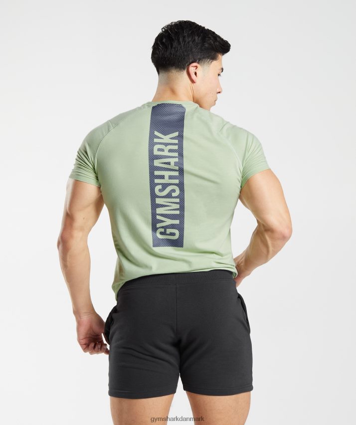 Mænd Gymshark fed t-shirt N4ZDDN729 flora grøn