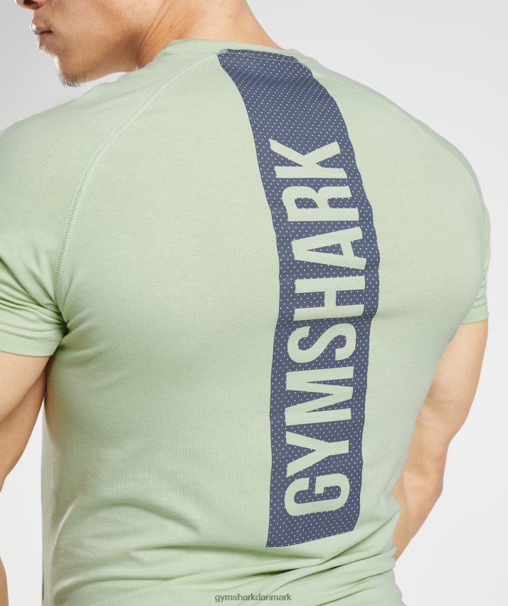 Mænd Gymshark fed t-shirt N4ZDDN729 flora grøn
