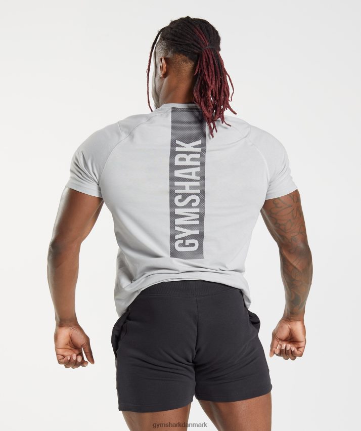 Mænd Gymshark fed t-shirt N4ZDDN762 lysegrå
