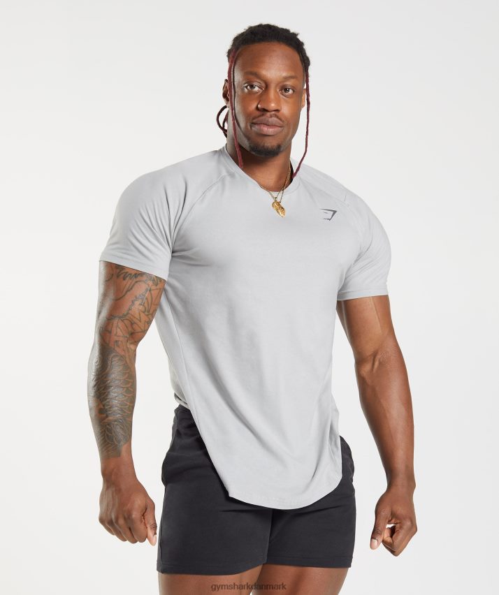 Mænd Gymshark fed t-shirt N4ZDDN762 lysegrå
