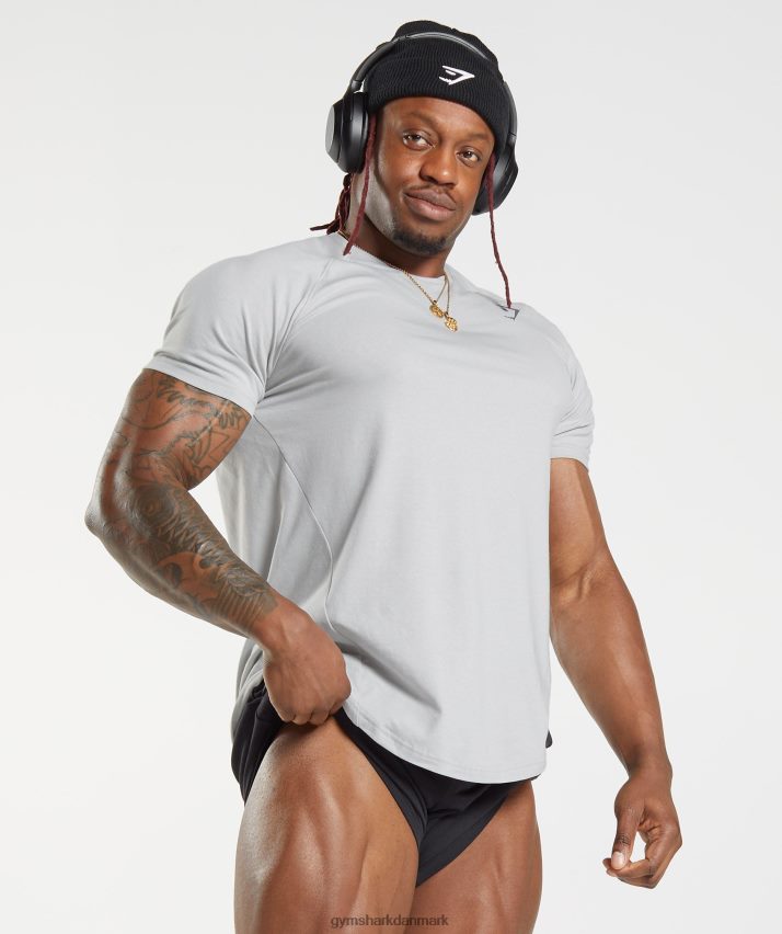 Mænd Gymshark fed t-shirt N4ZDDN762 lysegrå