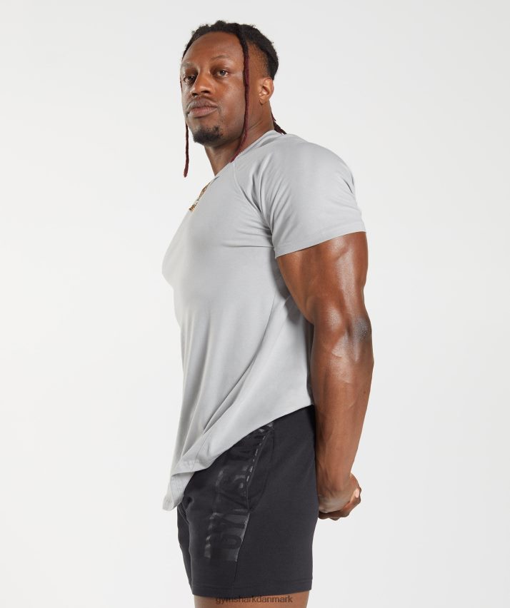 Mænd Gymshark fed t-shirt N4ZDDN762 lysegrå