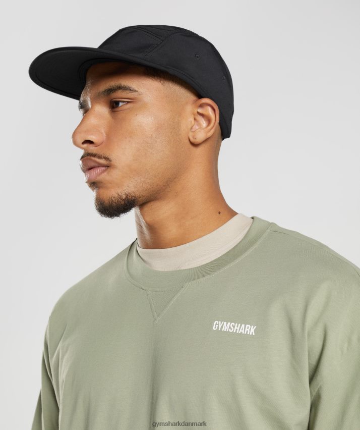 Mænd Gymshark hviledag sweats langærmet t-shirt N4ZDDN760 salvie grøn