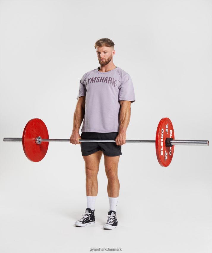 Mænd Gymshark kraftvasket kludetop N4ZDDN723 skraveret lilla