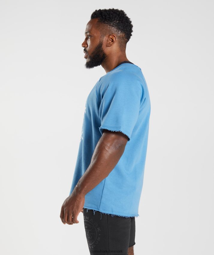 Mænd Gymshark ældre kludetop N4ZDDN703 kystblå