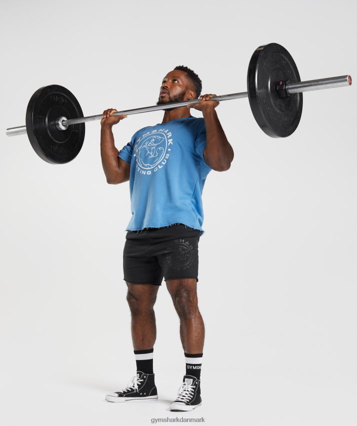 Mænd Gymshark ældre kludetop N4ZDDN703 kystblå
