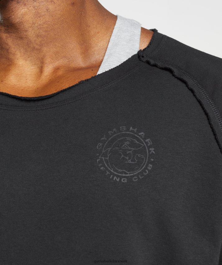 Mænd Gymshark ældre kludetop N4ZDDN708 sort