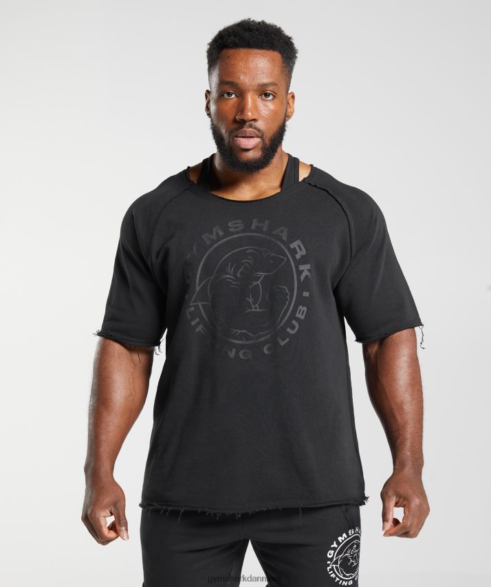 Mænd Gymshark ældre kludetop N4ZDDN718 sort