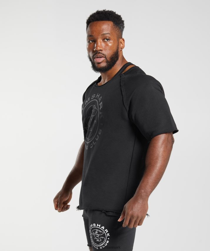 Mænd Gymshark ældre kludetop N4ZDDN718 sort