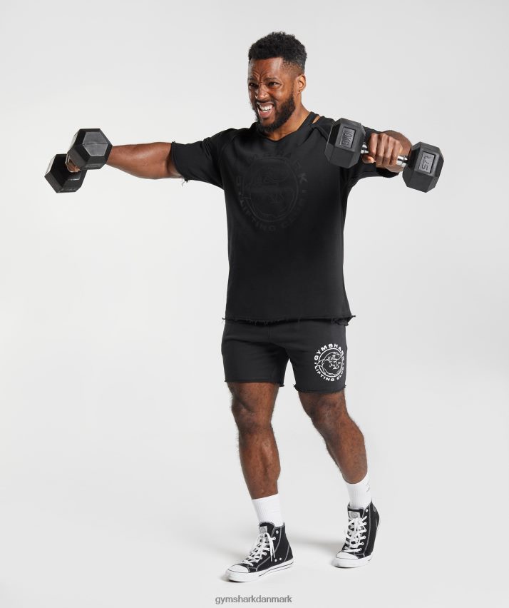 Mænd Gymshark ældre kludetop N4ZDDN718 sort