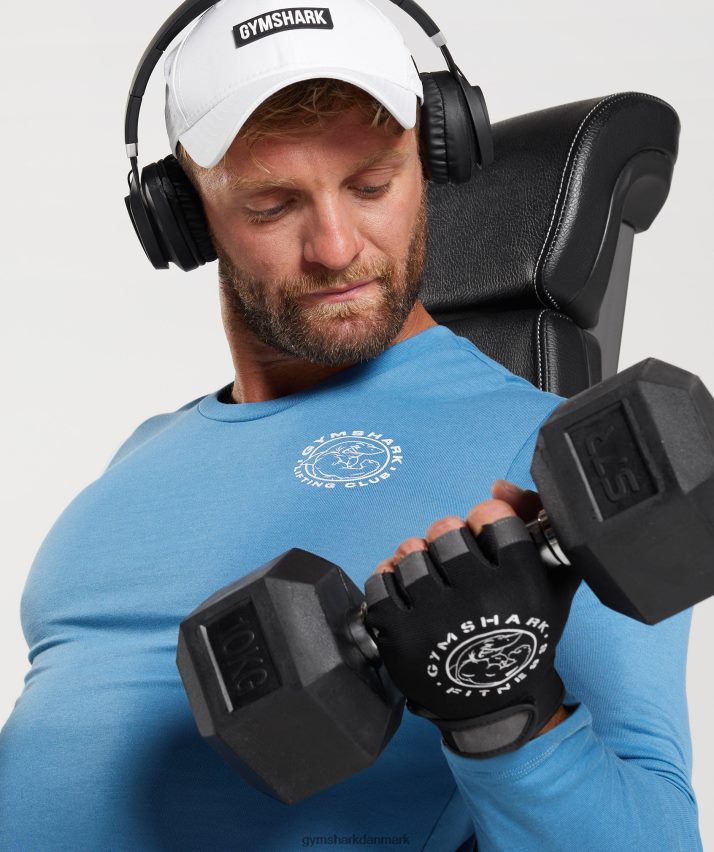 Mænd Gymshark ældre langærmet t-shirt N4ZDDN675 kystblå