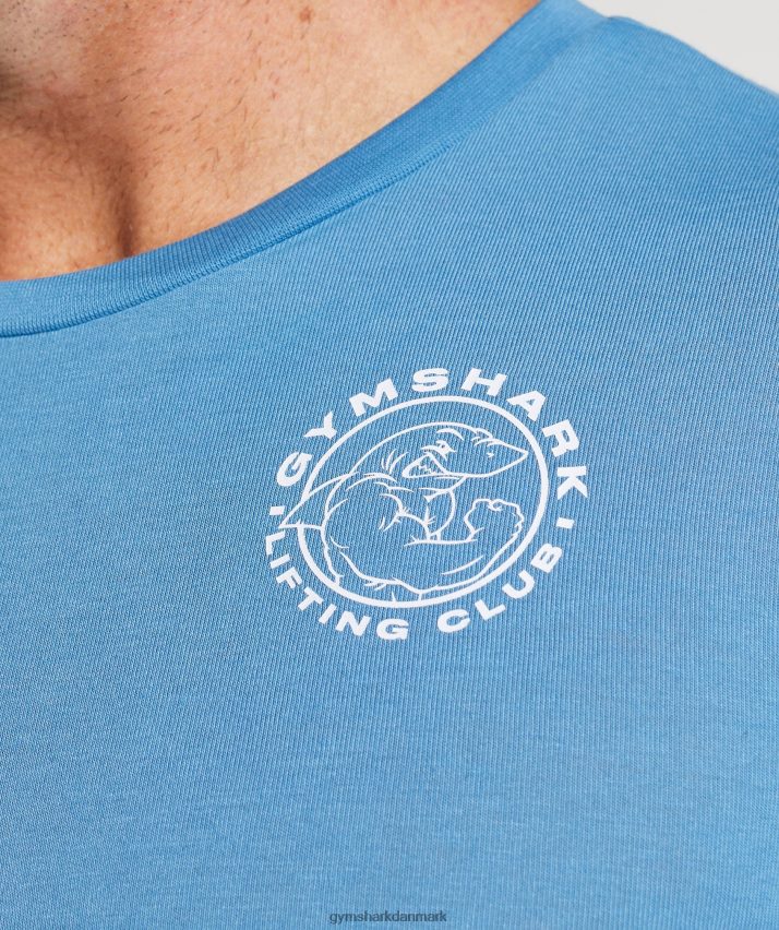 Mænd Gymshark ældre langærmet t-shirt N4ZDDN675 kystblå