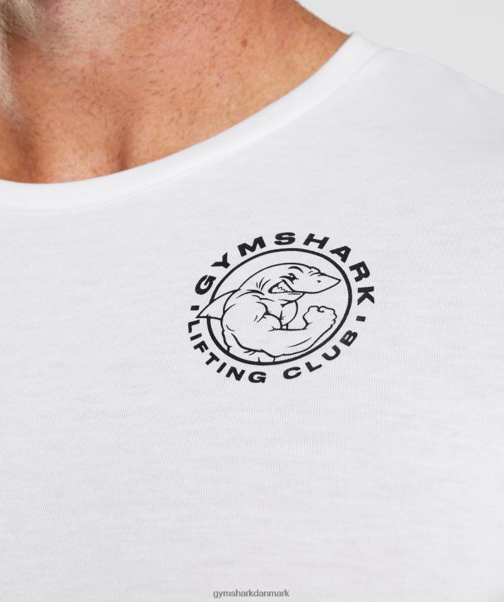 Mænd Gymshark ældre langærmet t-shirt N4ZDDN676 hvid