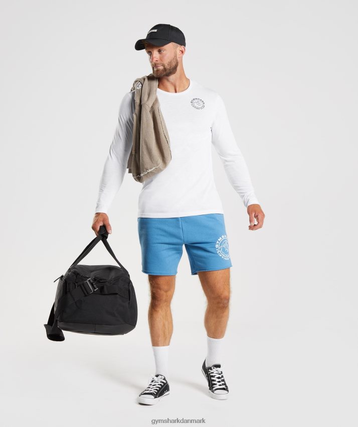 Mænd Gymshark ældre langærmet t-shirt N4ZDDN676 hvid