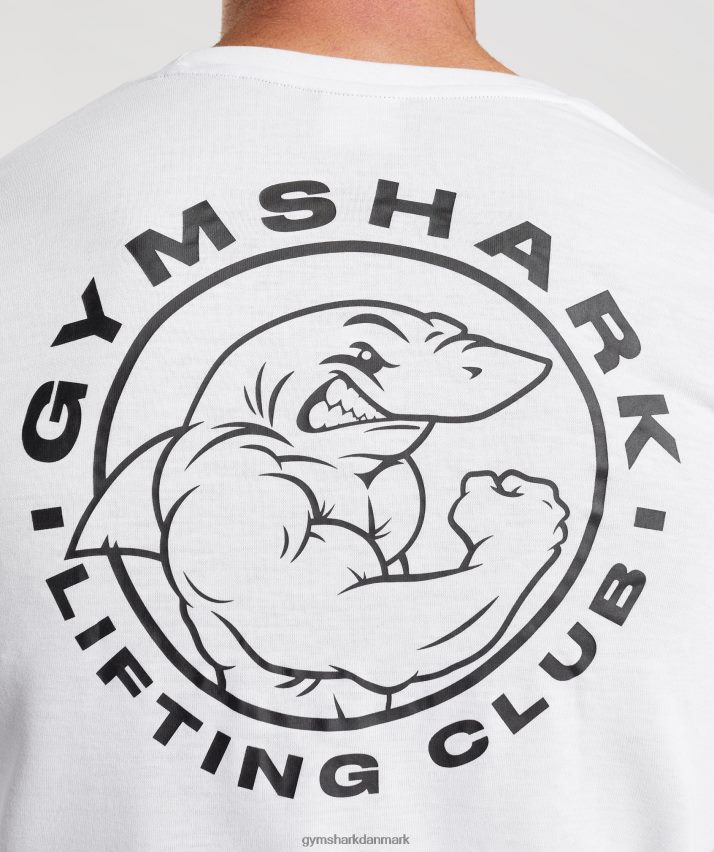 Mænd Gymshark ældre langærmet t-shirt N4ZDDN676 hvid