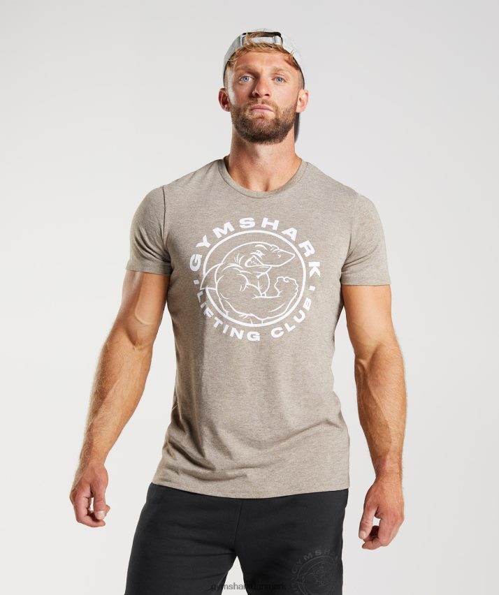 Mænd Gymshark ældre t-shirt N4ZDDN693 kalkstensmergel