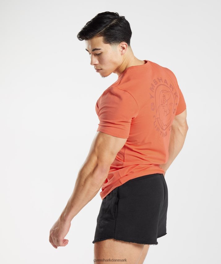 Mænd Gymshark ældre t-shirt N4ZDDN765 aerospace orange