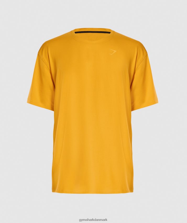 Mænd Gymshark power t-shirt N4ZDDN593 solrig gul