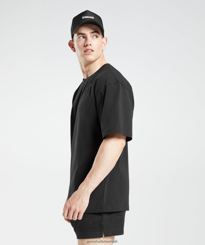 Mænd Gymshark power t-shirt N4ZDDN621 sort