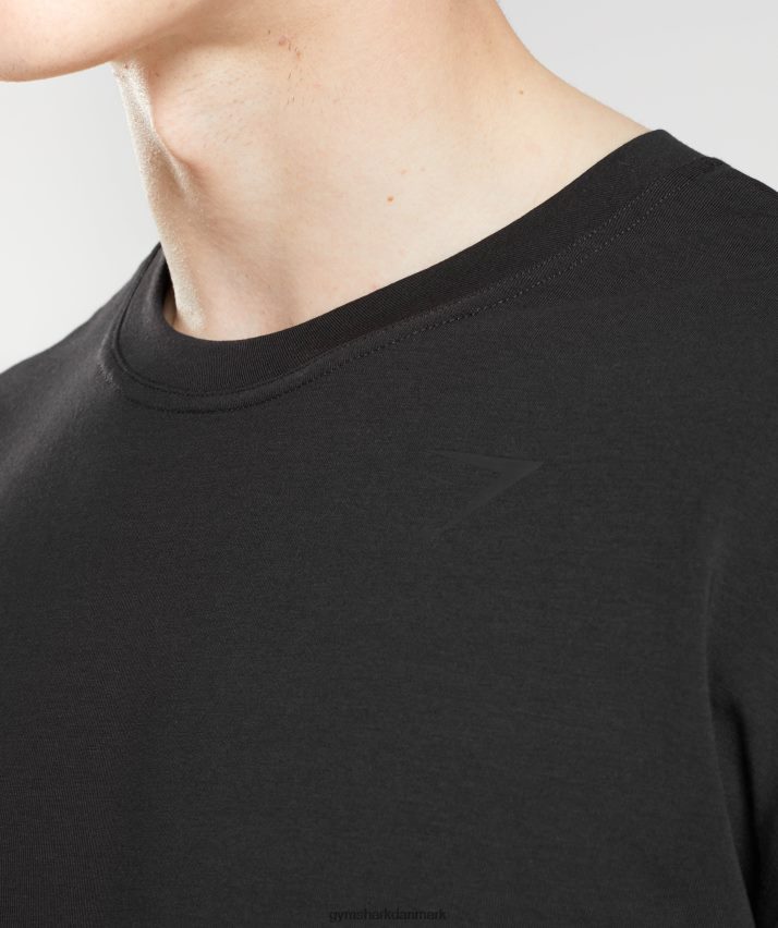 Mænd Gymshark power t-shirt N4ZDDN621 sort