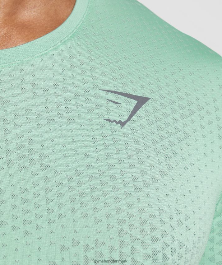 Mænd Gymshark sport sømløs t-shirt N4ZDDN715 pastelgrøn/pilegrøn