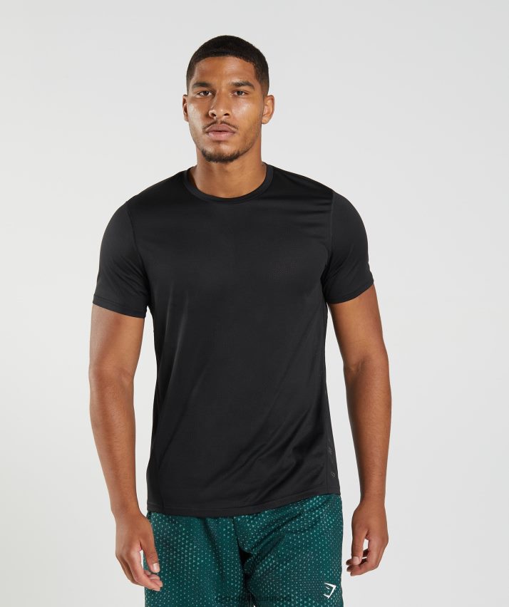 Mænd Gymshark sports t-shirt N4ZDDN583 sort/sort mergel