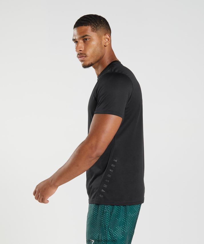 Mænd Gymshark sports t-shirt N4ZDDN583 sort/sort mergel