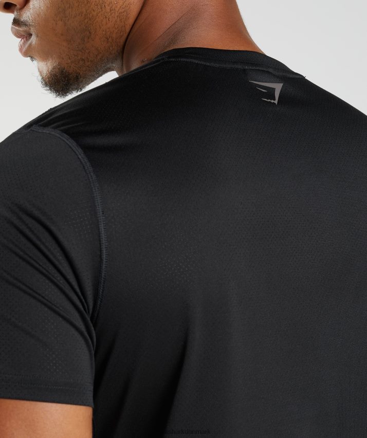Mænd Gymshark sports t-shirt N4ZDDN583 sort/sort mergel
