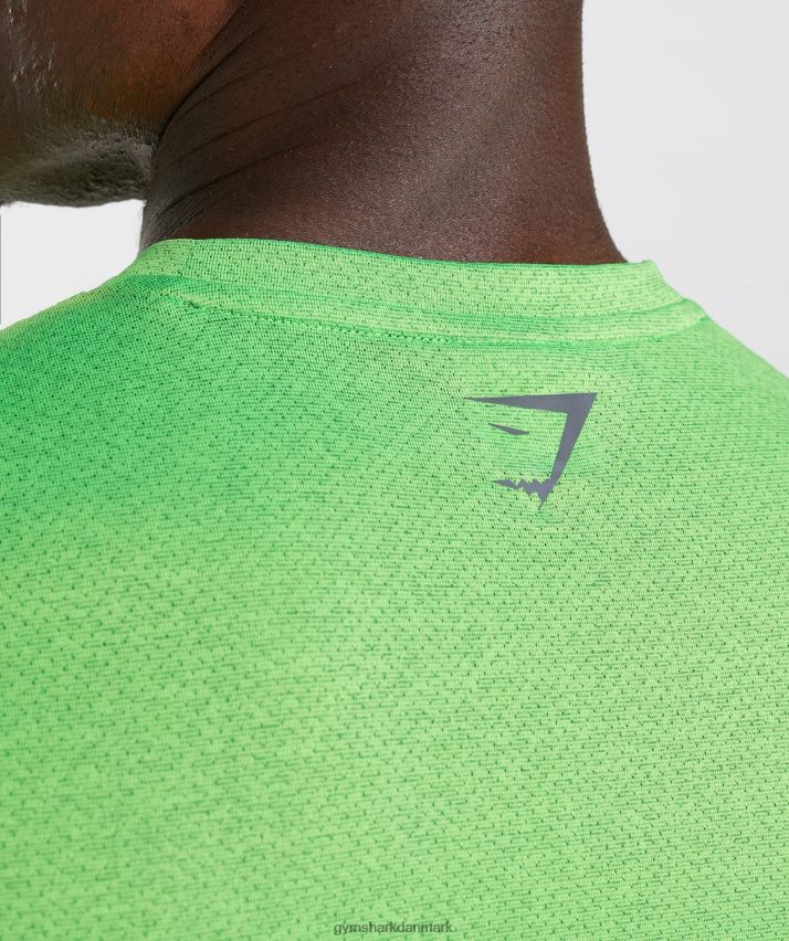 Mænd Gymshark sports t-shirt N4ZDDN704 fluo lime/sort mergel