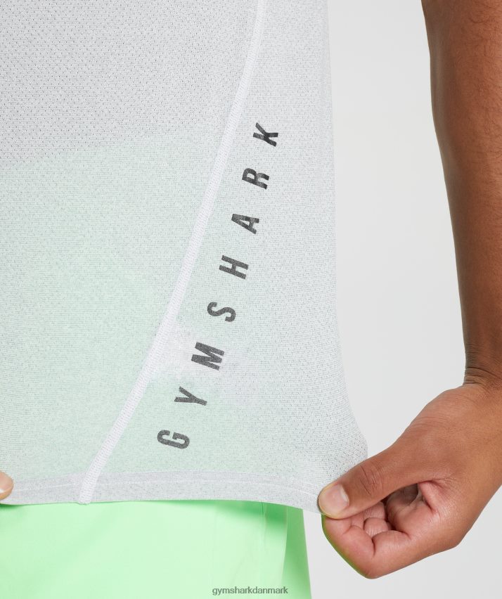 Mænd Gymshark sports t-shirt N4ZDDN756 hvid/røggrå mergel