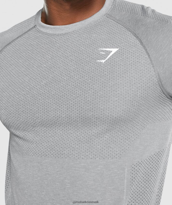 Mænd Gymshark vital let sømløs langærmet t-shirt N4ZDDN712 trækul mergel