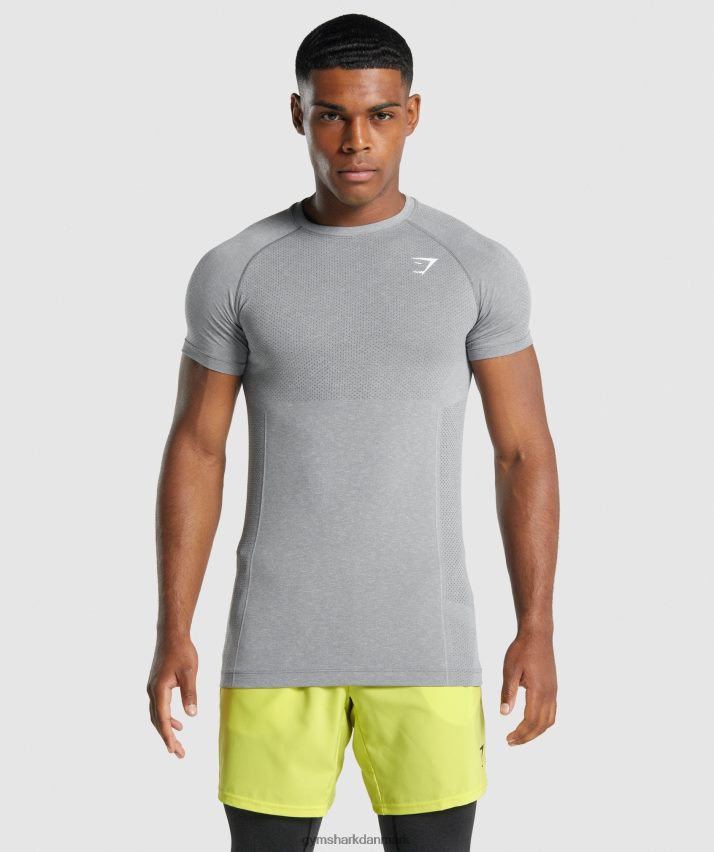 Mænd Gymshark vital light sømløs t-shirt N4ZDDN684 trækul mergel