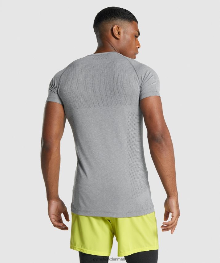 Mænd Gymshark vital light sømløs t-shirt N4ZDDN684 trækul mergel