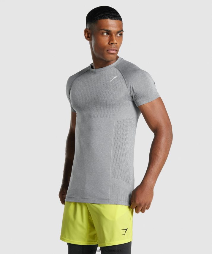 Mænd Gymshark vital light sømløs t-shirt N4ZDDN684 trækul mergel