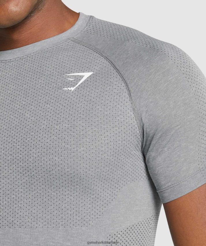 Mænd Gymshark vital light sømløs t-shirt N4ZDDN684 trækul mergel
