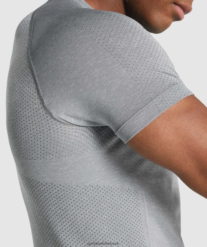 Mænd Gymshark vital light sømløs t-shirt N4ZDDN684 trækul mergel