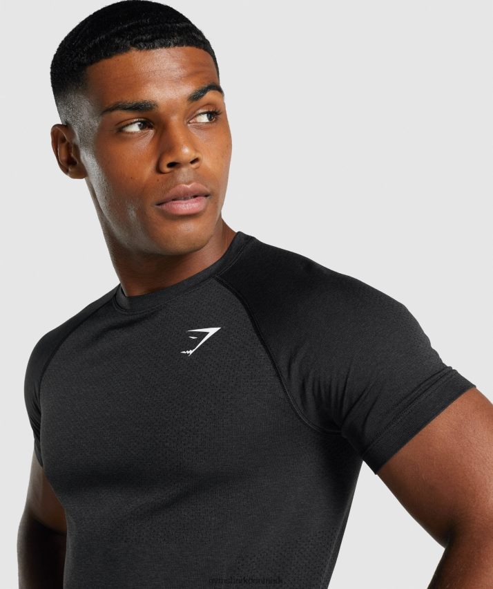 Mænd Gymshark vital light sømløs t-shirt N4ZDDN709 sort mergel