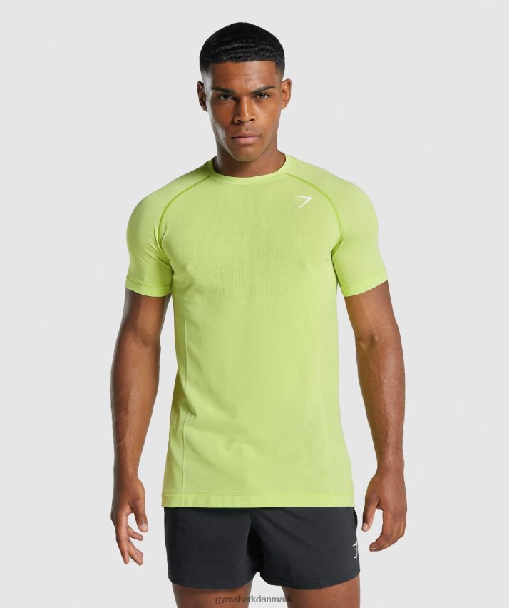 Mænd Gymshark vital light sømløs t-shirt N4ZDDN735 gul mergel