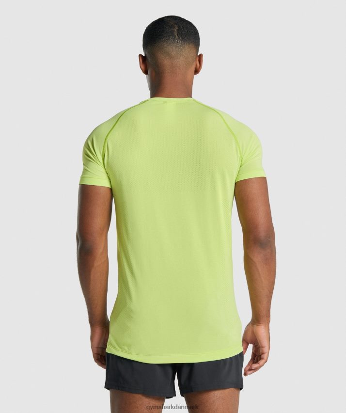 Mænd Gymshark vital light sømløs t-shirt N4ZDDN735 gul mergel