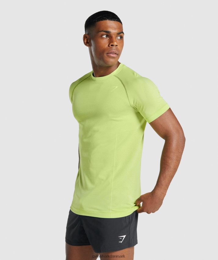 Mænd Gymshark vital light sømløs t-shirt N4ZDDN735 gul mergel