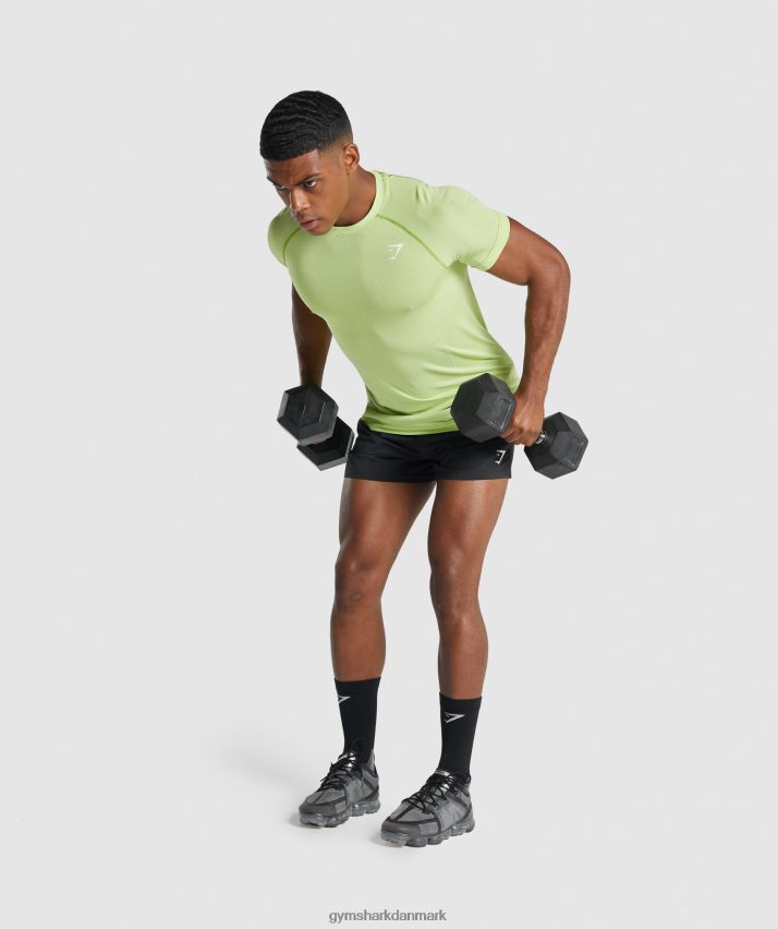 Mænd Gymshark vital light sømløs t-shirt N4ZDDN735 gul mergel