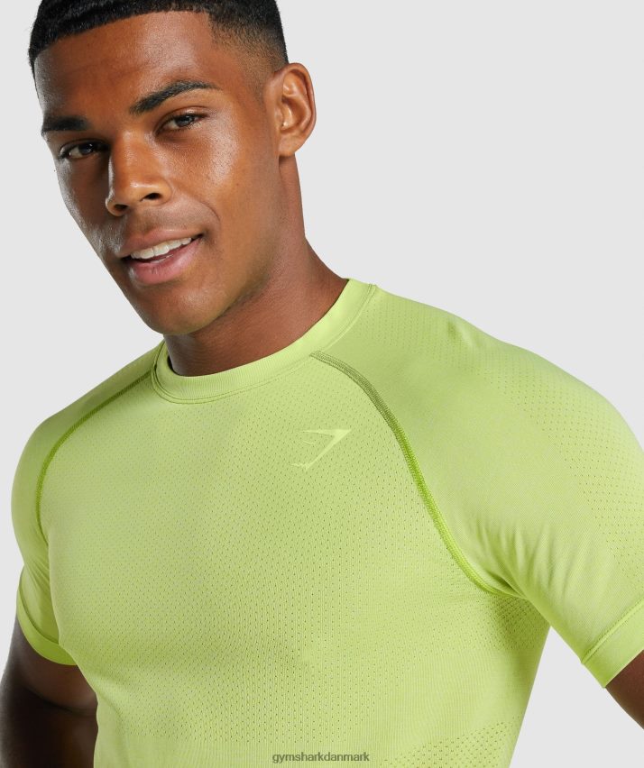 Mænd Gymshark vital light sømløs t-shirt N4ZDDN735 gul mergel