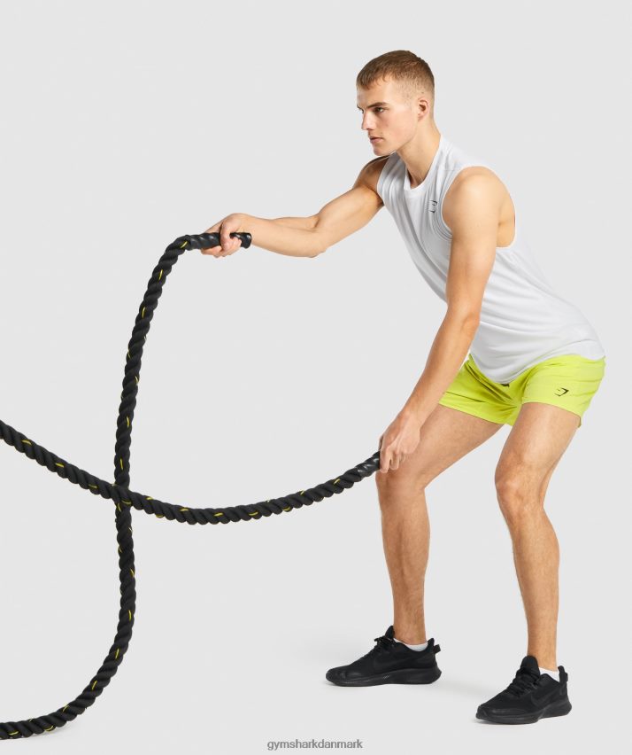 Mænd Gymshark ankomst ærmeløs t-shirt N4ZDDN898 hvid