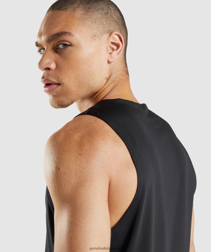 Mænd Gymshark ankomst tank N4ZDDN884 sort