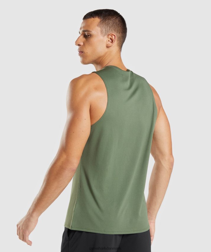 Mænd Gymshark ankomst tank N4ZDDN892 kerne oliven